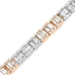 Two Tone Baguette Bracelet - Image 2