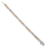 Two Tone Baguette Bracelet - Image 3