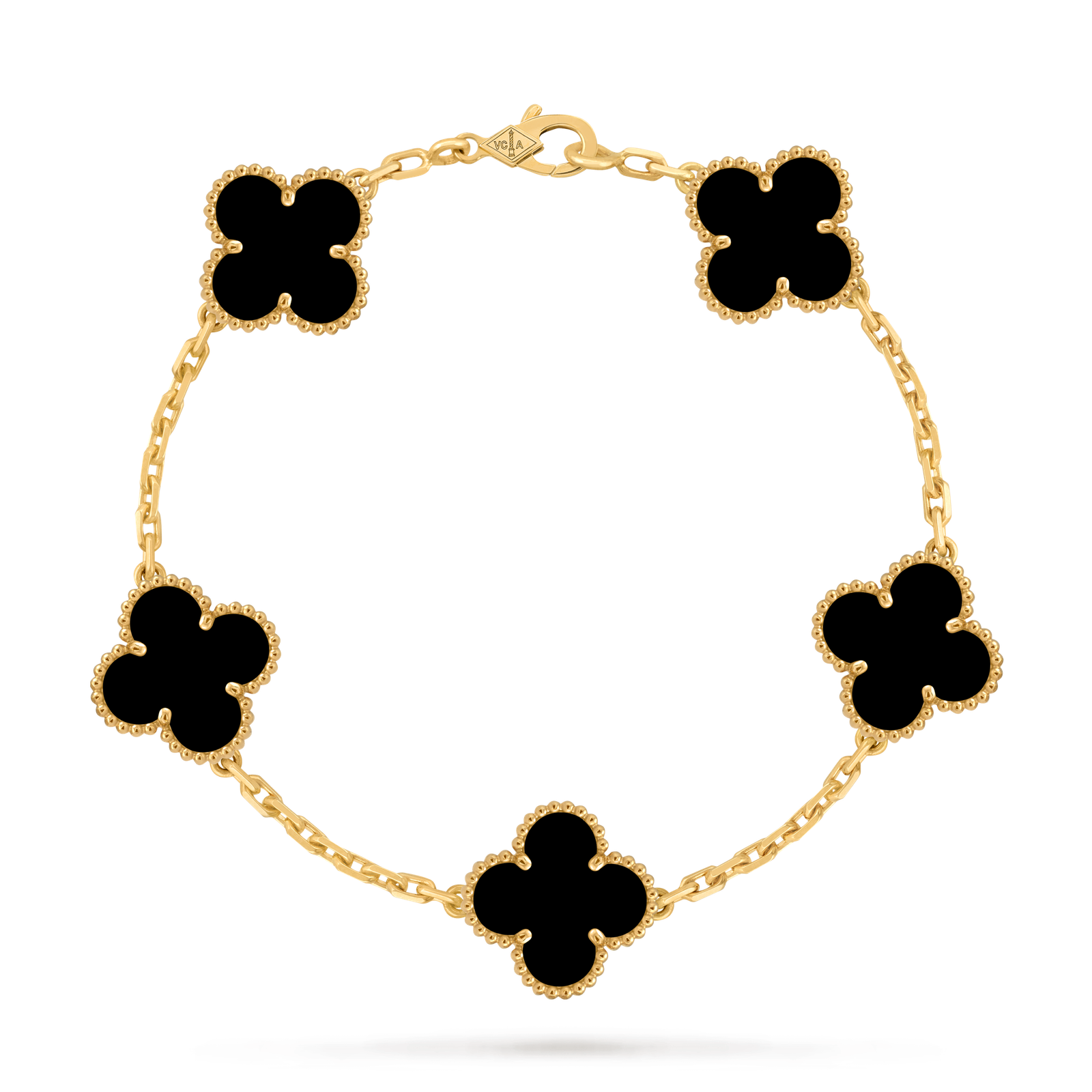 Four-leaf clover bracelet 18K Gold Black onyx Four-leaf clover bracelet 18K Gold Black onyx