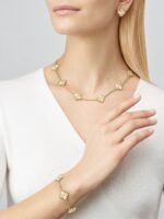 18K Gold Iridescent Clover Bracelet – 5 Motifs