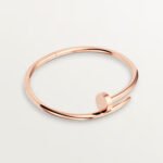 18k rose gold nail bangle bracelet