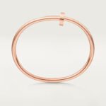 18k rose gold nail bangle bracelet