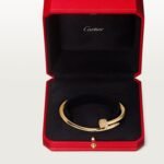 18k gold diamond nail bangle bracelet
