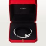 18k white gold nail bangle bracelet