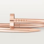18k rose gold nail bangle bracelet