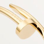 18k gold nail bangle bracelet