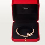 18k rose gold nail bangle bracelet