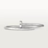 18k white gold nail bangle bracelet