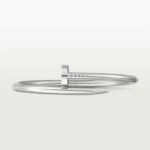 18k white gold nail bangle bracelet