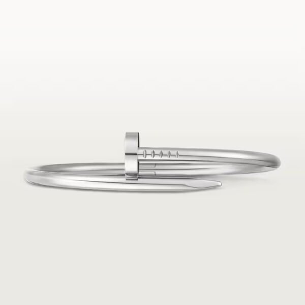 18k white gold nail bangle bracelet