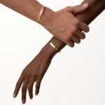 18K Gold Screw Motif Bangle Bracelet