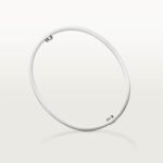 18K White Gold Screw Motif Bangle Bracelet