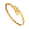 yellow gold Serpenti Viper open bangle bracelet