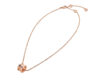 rose gold spiral pendant necklace