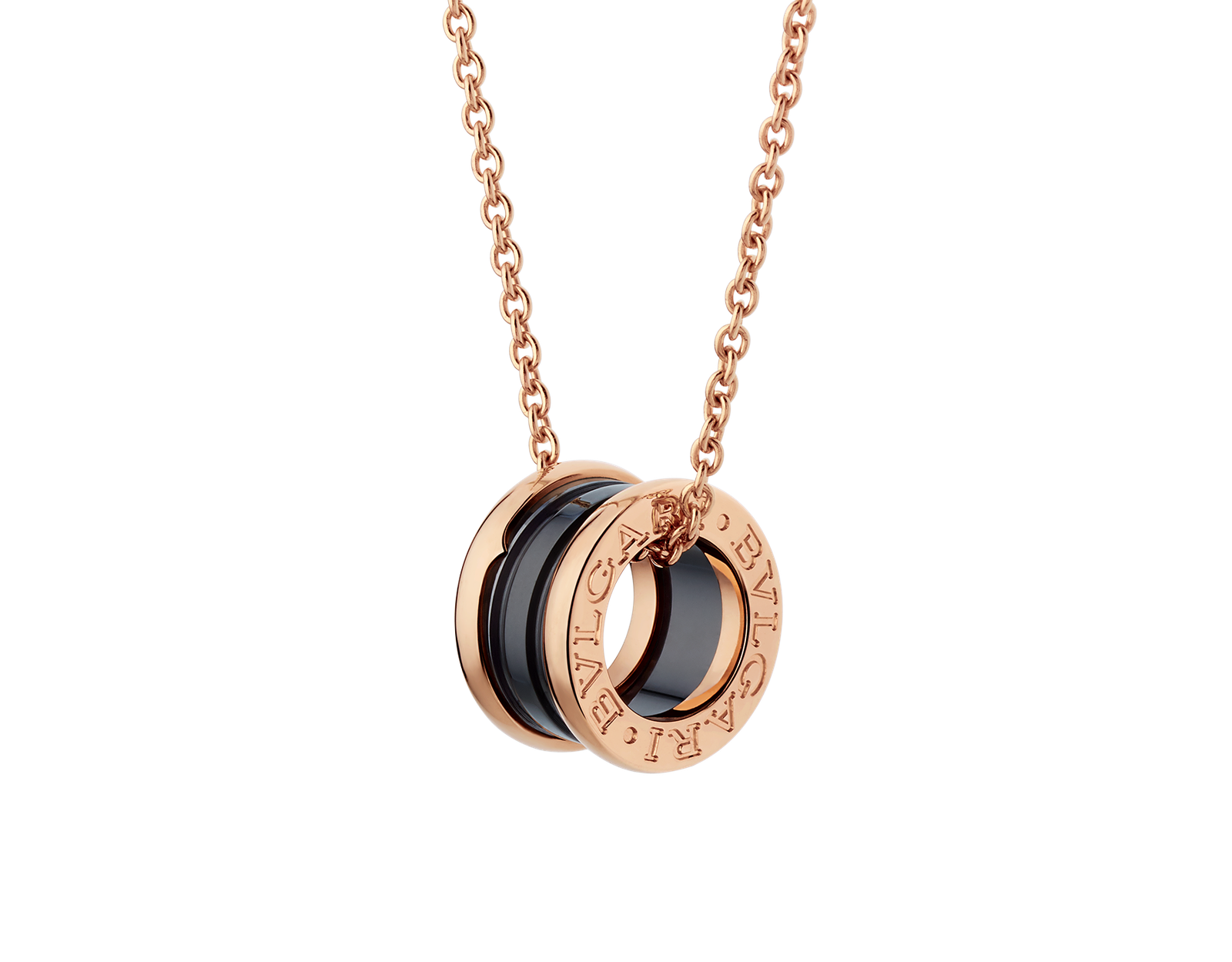 rose gold black ceramic spiral pendant necklace rose gold black ceramic spiral pendant necklace