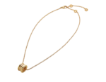 yellow gold spiral pendant necklace