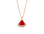 rose gold carnelian diamond pendant necklace