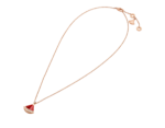 rose gold carnelian diamond pendant necklace