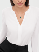 rose gold malachite diamond pendant necklace