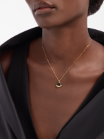 rose gold onyx diamond pendant necklace