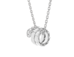white gold Serpenti Viper diamond pendant necklace