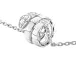 white gold Serpenti Viper diamond pendant necklace