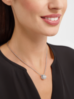white gold Serpenti Viper diamond pendant necklace