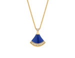 yellow gold lapis lazuli diamond pendant necklace