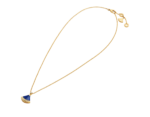 yellow gold lapis lazuli diamond pendant necklace