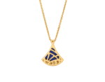 yellow gold lapis lazuli diamond pendant necklace