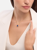 yellow gold lapis lazuli diamond pendant necklace