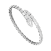 white gold Serpenti Viper open bangle bracelet