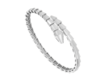 white gold Serpenti Viper open bangle bracelet