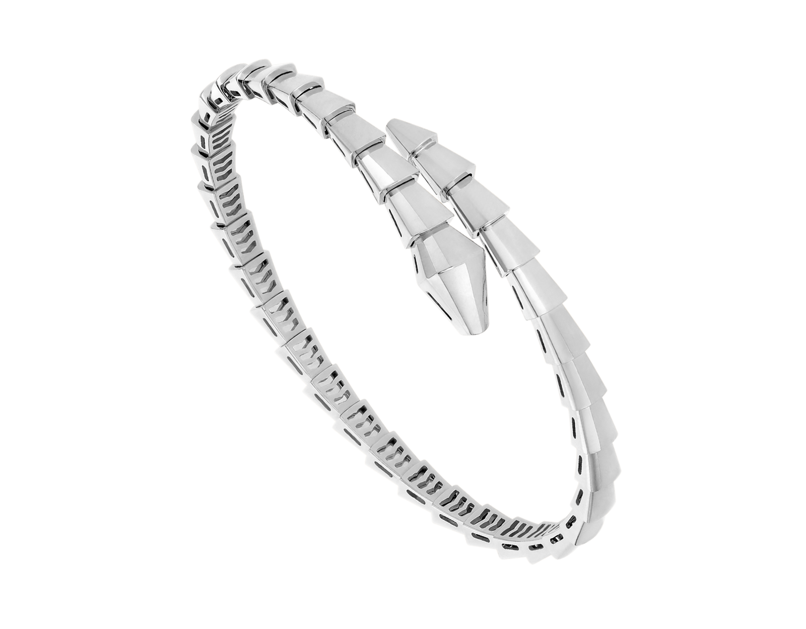 white gold Serpenti Viper open bangle bracelet white gold Serpenti Viper open bangle bracelet