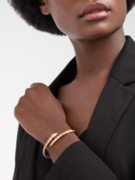rose gold Serpenti Viper open bangle bracelet