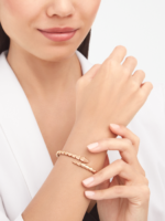 rose gold Serpenti Viper open bangle bracelet