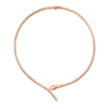 rose gold Serpenti Viper necklace