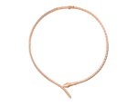 rose gold Serpenti Viper necklace