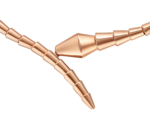 rose gold Serpenti Viper necklace