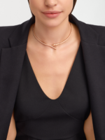 rose gold Serpenti Viper necklace
