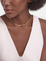 rose gold Serpenti Viper necklace