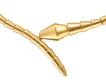 yellow gold Serpenti Viper necklace