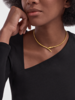 yellow gold Serpenti Viper necklace
