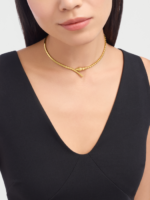 yellow gold Serpenti Viper necklace