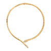 yellow gold Serpenti Viper diamond necklace