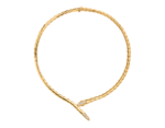 yellow gold Serpenti Viper diamond necklace