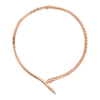 rose gold Serpenti Viper diamond necklace