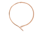 rose gold Serpenti Viper diamond necklace