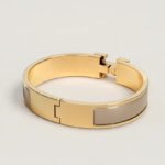 taupe enamel bangle bracelet