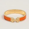orange enamel bangle bracelet